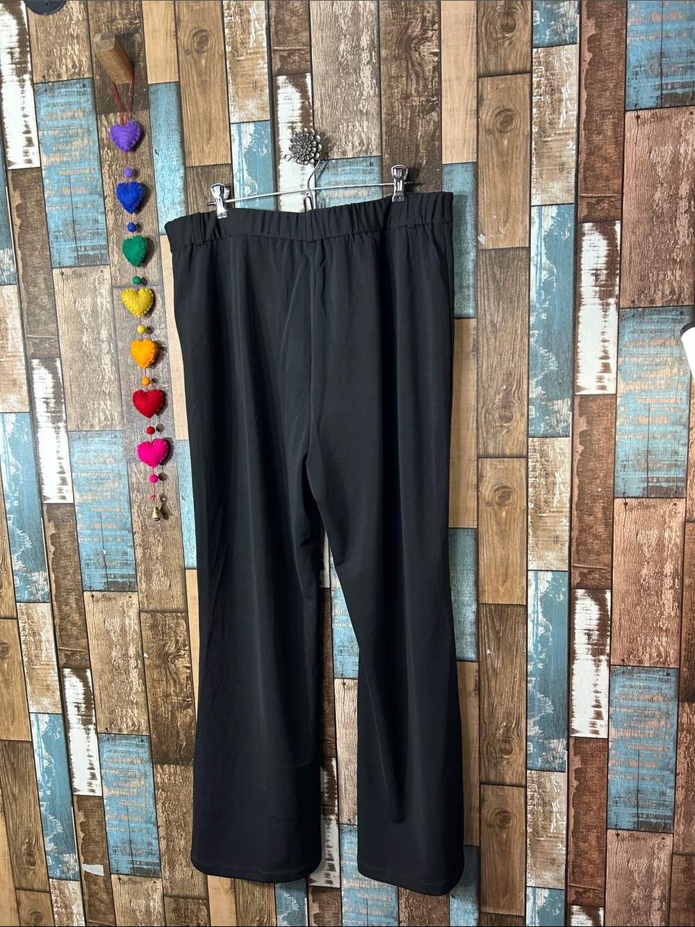 Black Pull-On Flare Pants — Women's Stretch Boot Cut - Picture 13 of 14